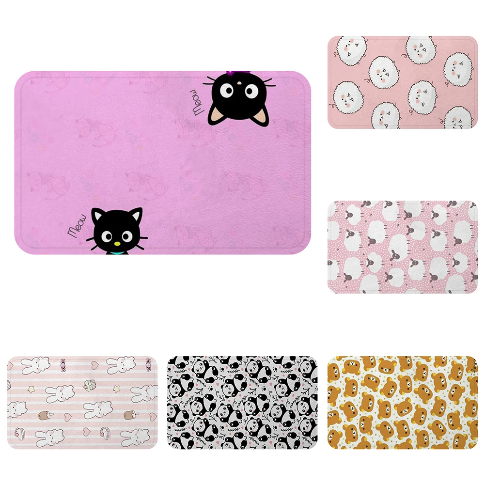 Классный коврик для ванной с мультяшным котом Кроликом овцами и кроликом