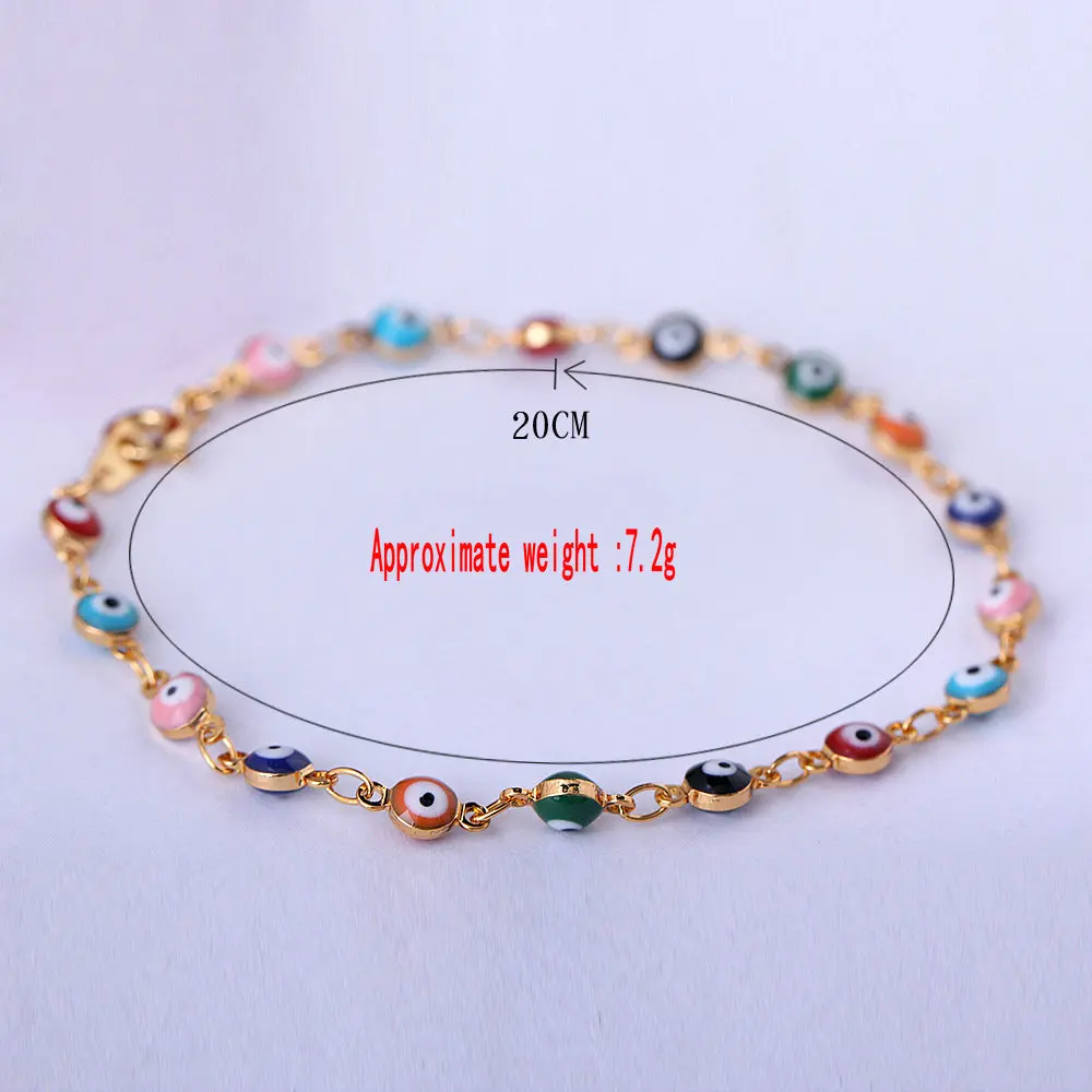 Женский цветной браслет с турецкими глазами, браслет ручной работы с простым шармом, оптовая продажа Женский цветной браслет с турецкими глазами, браслет ручной работы с простым шармом, оптовая продажа