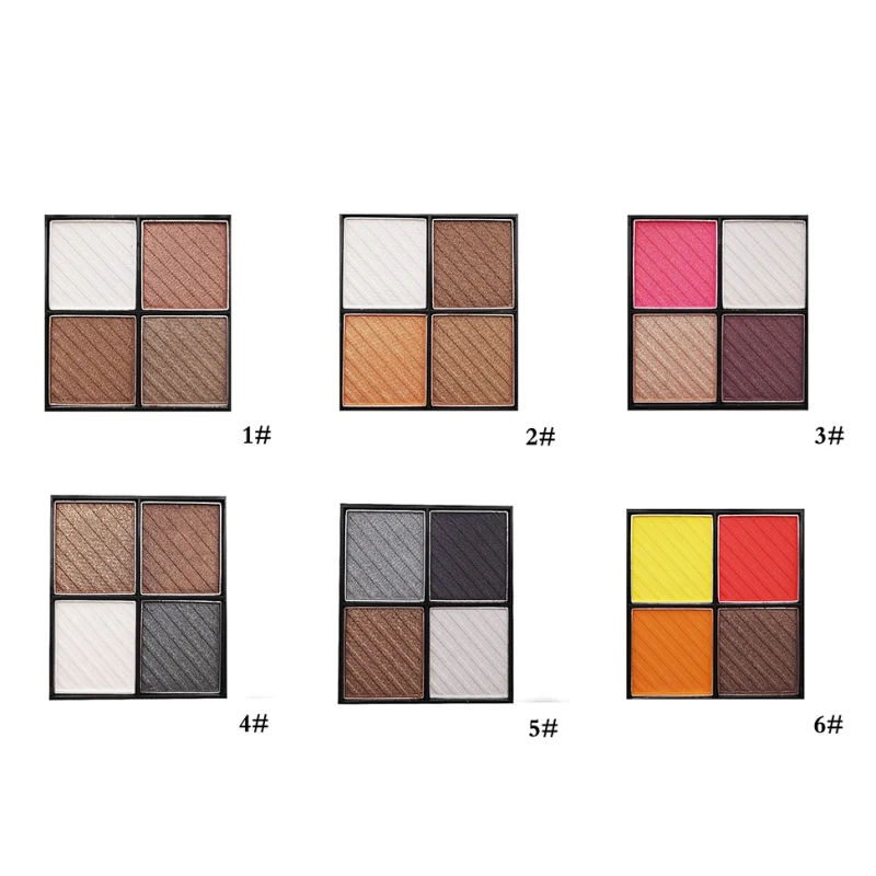Палитра пигментные тени для век 4 цвета| |