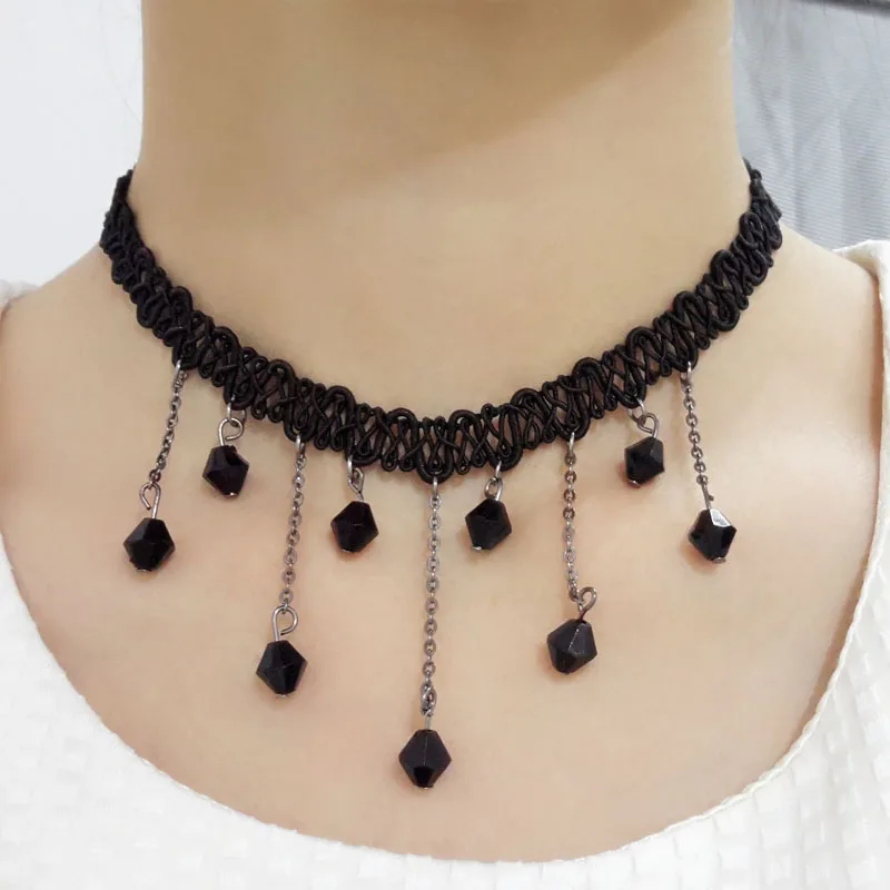 Новая мода колье ожерелья для женщин Мода 2017 г. ленты из полиэстера массивные