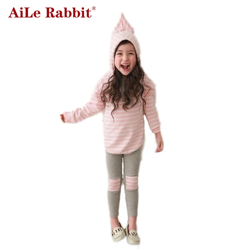 2 шт./компл. Спортивная кофта с капюшоном и леггинсы для девочек|girl clothes set|girls