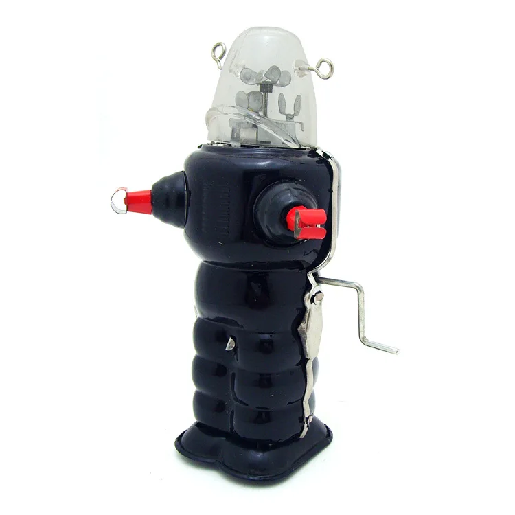 Детская Память винтажные детские игрушки оловянные роботы ветрозащитные