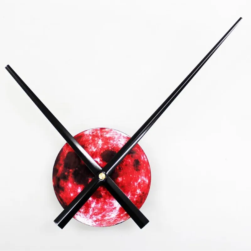 Часовой механизм, негабаритный указатель, часы Mecanismo de reloj, модные креативные, Луна, большая планета, земля, кварцевые настенные часы, немой