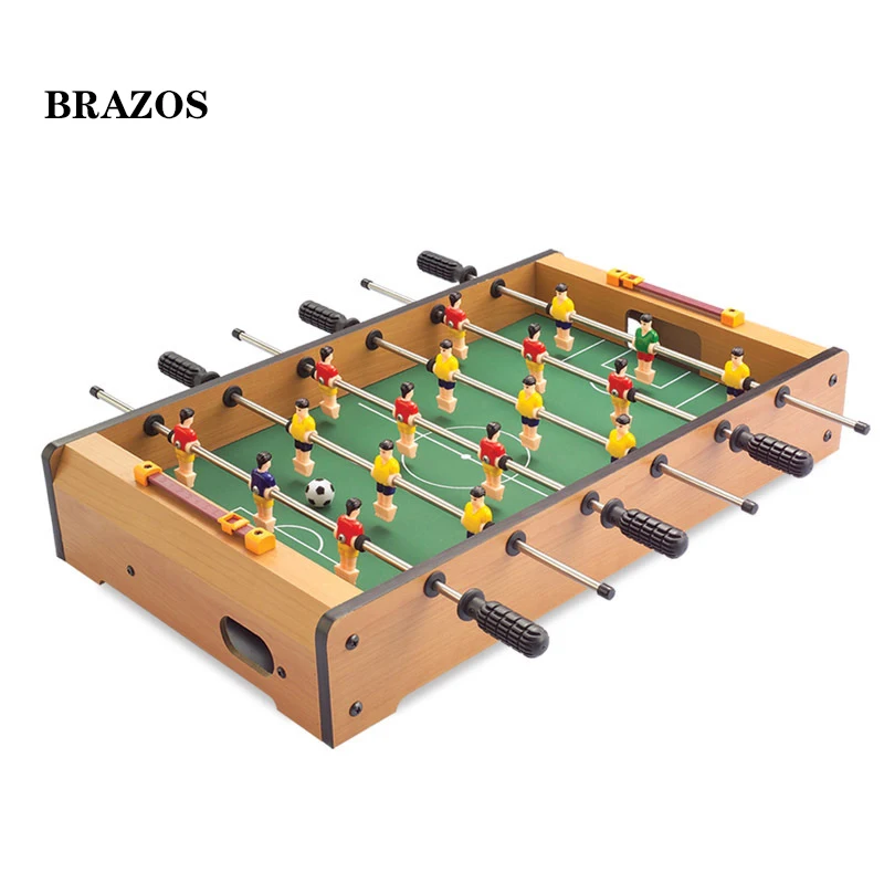 

Mini Foosball Table Soccer Game Kids Adults Table Football Games Wooden 6 Shots Futbolito Football Kickers Desktop Fussball