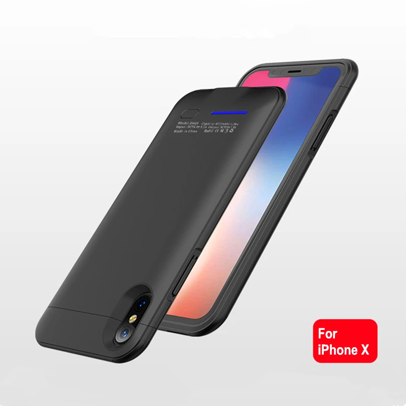 4000 мАч ультра тонкий магнитный чехол для зарядного устройства для iPhone X Внешний внешний аккумулятор чехол для зарядки для iPhone XS чехол для аккумулятора