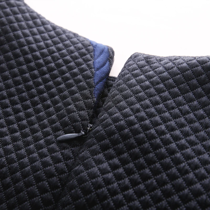 S 3XL осень зима текстурированная Slim Fit X длинное платье с длинными рукавами и