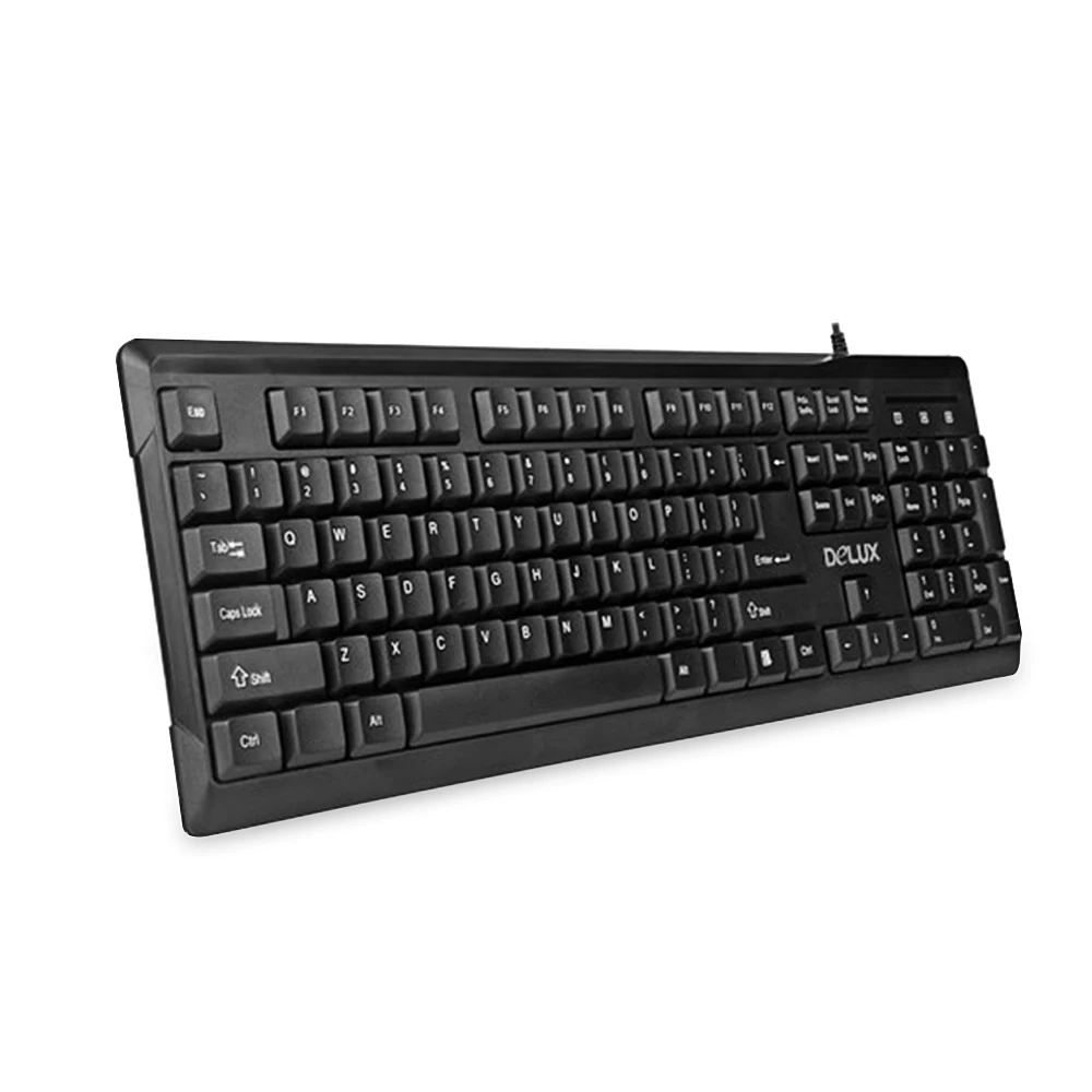 Delux K6002+ M138 Проводная клавиатура мышь комбинированная 104 клавиш с подставкой для рук для windows XP/7/8/10/MAC Регулируемое разрешение 1000 dpi