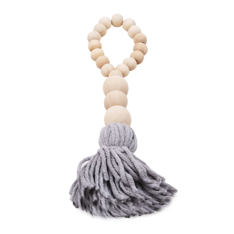 Асель кулон ручной работы деревянные бусины Tassel Pendant Nordic стена детской комнаты