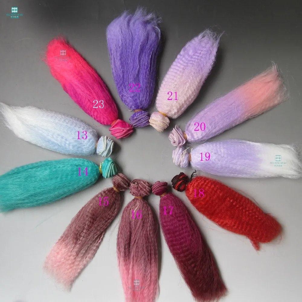 Кукольные парики 15 см * 100 для куклы 1/3 1/4 bjd/sd пушистые волосы коричневые хаки