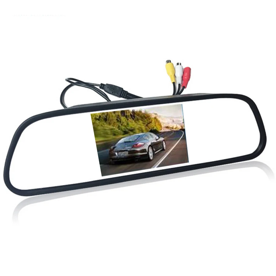 

4.3" 4.3 inch TFT LCD Color Car rear view mirror monitor video DVD player car audio auto for Car Reverse camera