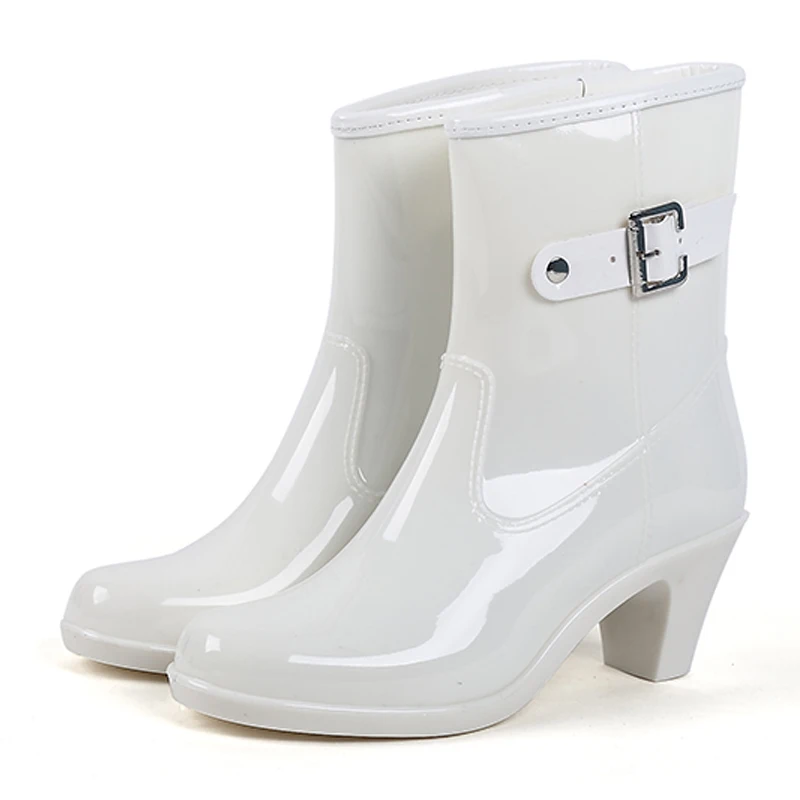CHANGYUGE/модные женские непромокаемые сапоги с пряжкой водонепроницаемые ботильоны