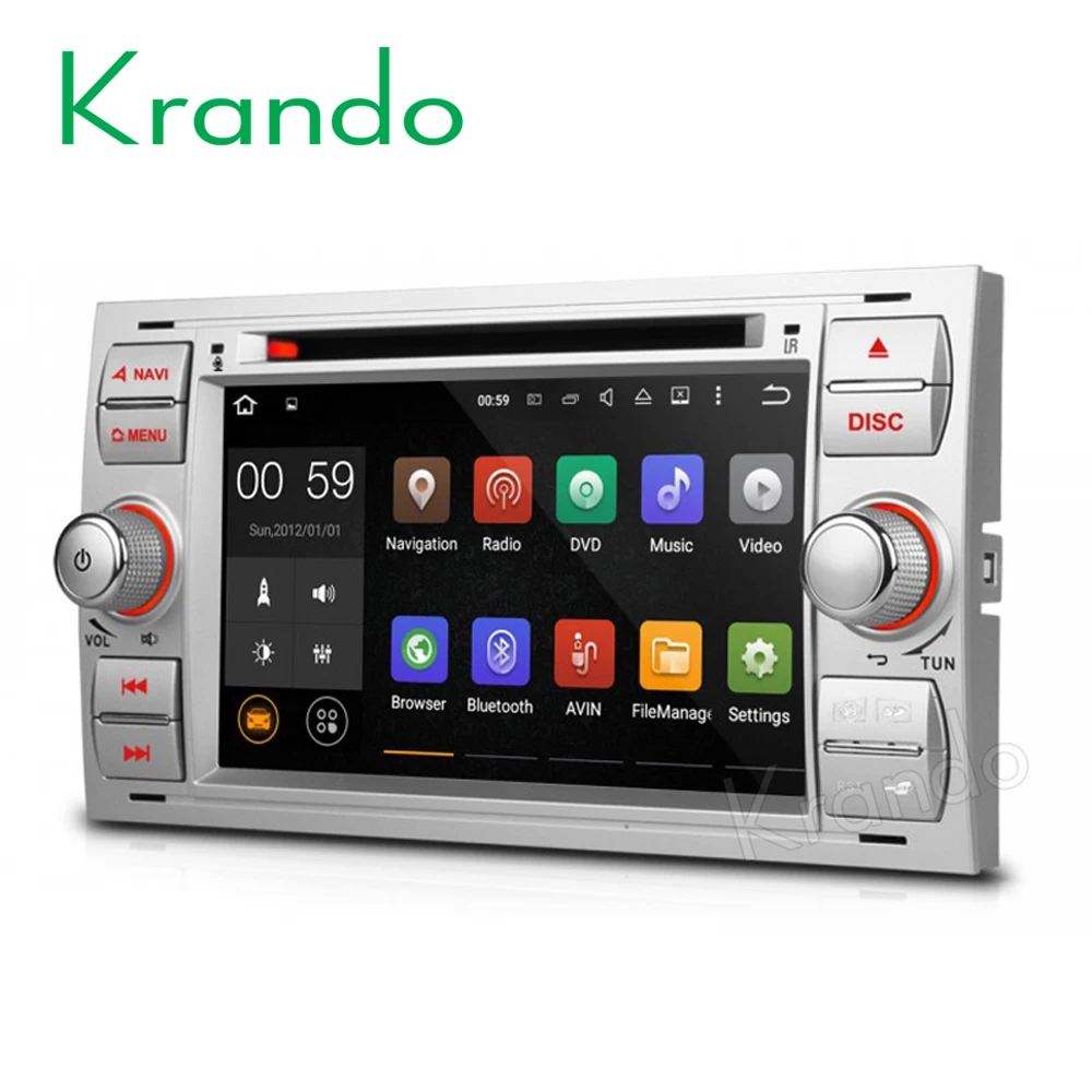 Автомобильная навигационная мультимедийная система Krando 7 дюймов Android 9 0 для Ford Focus