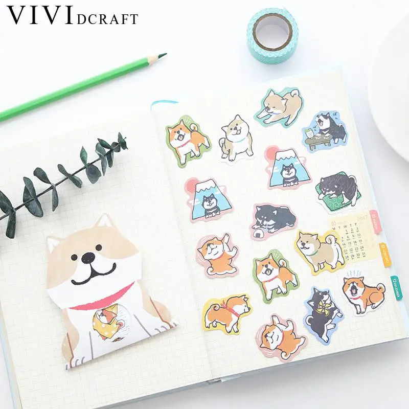 Vividcraft милая собака бумажная ручной работы стикер s Husky клей принтер бумажные