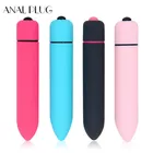Анальная пробка, мини-вибратор-Пуля для женщин, водонепроницаемый Стимулятор клитора, фаллоимитатор, вибратор, интимные игрушки для женщин, интимные товары