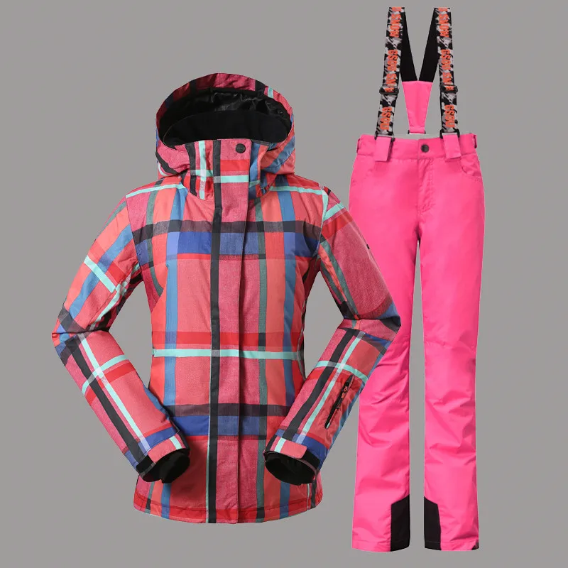 Женский лыжный костюм ветрозащитный Водонепроницаемый уличная спортивная