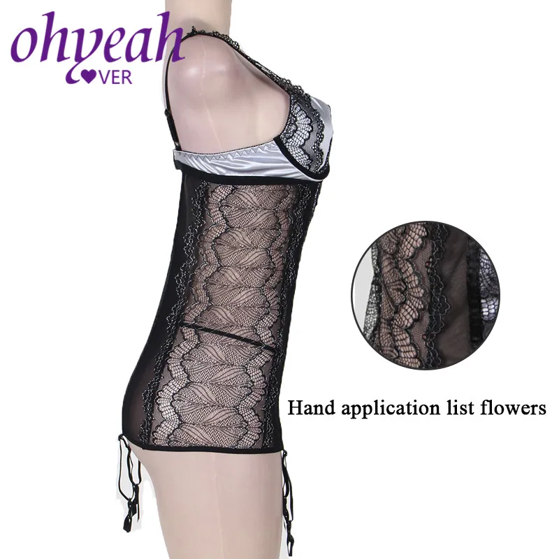 Ohyeahlover секс костюм белье для секса Ropa интерьер Сексуальная Mujer плюс Размеры Intimo