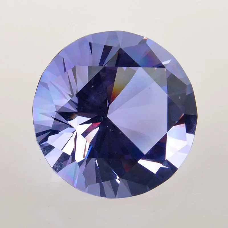 100 мм красный кристалл кварца Стекло алмаза пресс-папье фэншуй для Домашний Декор