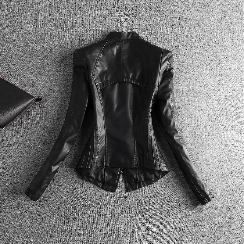 2018 Специальное предложение Chaquetas De Cuero Mujer кожаная куртка для женщин 2xl 3xl Pu женская