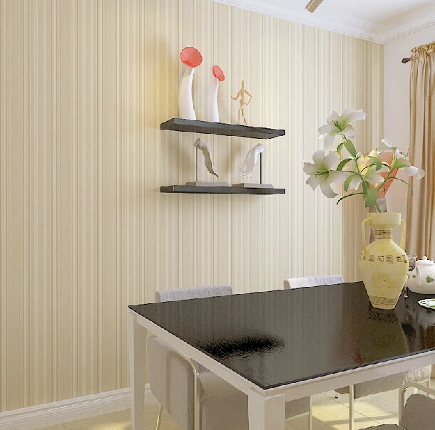 ПВХ водонепроницаемые полосатые обои современные минималистичные для