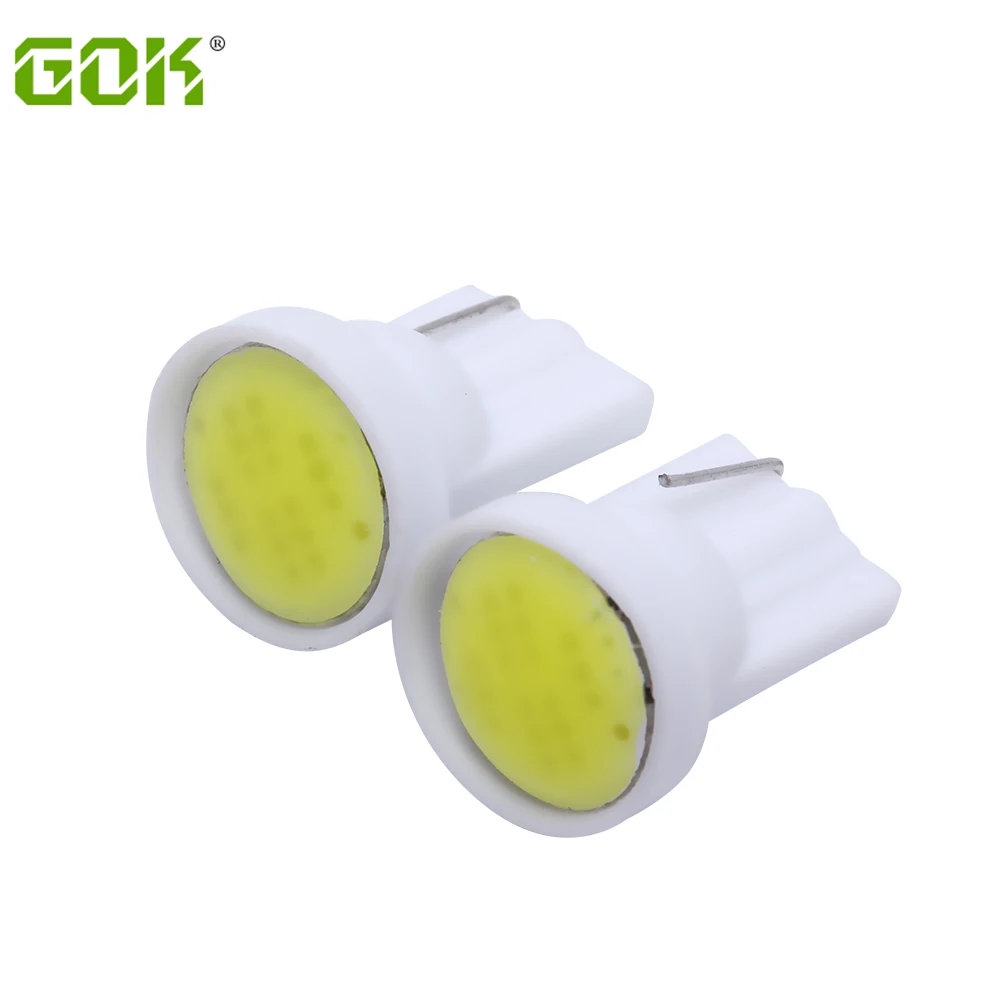 100 шт./лот x T10 led 194 168 W5W 6led t10 cob белый свет 2 Вт Автомобильные дверные лампы