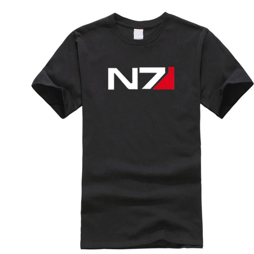 N7 Mass Effect 3 футболка системы военный альянс эмблема футболки игровые хлопковые