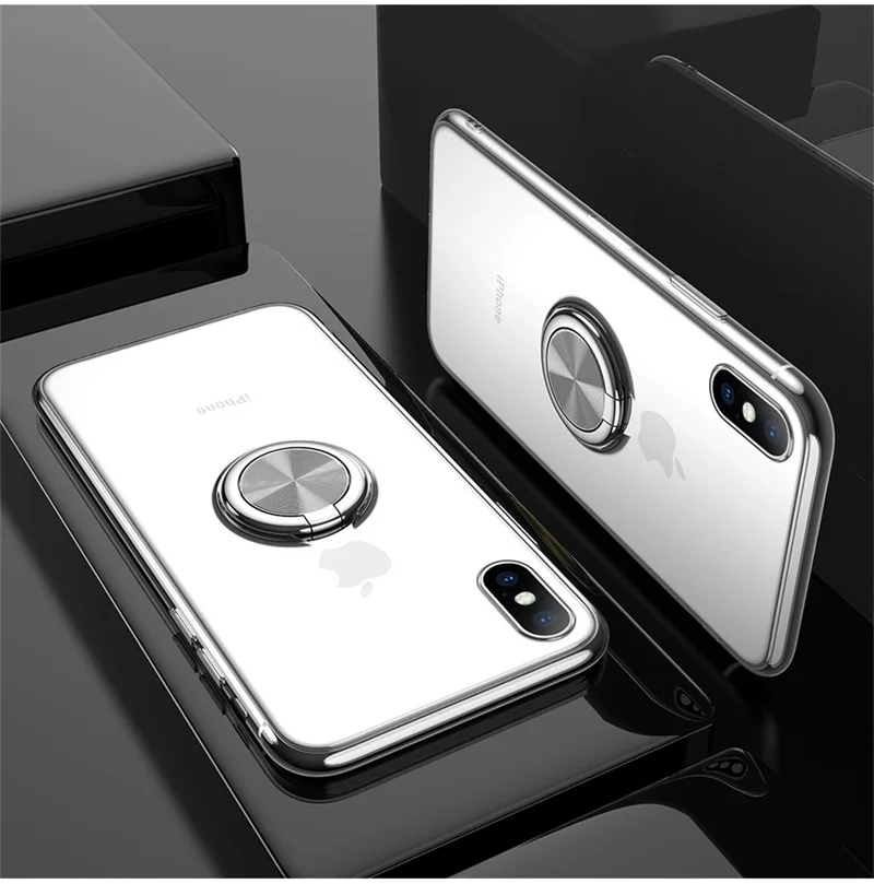 Чехол для iPhone XS Max, чехол для iPhone 11 Pro Max, чехол, прозрачное мягкое Силиконовое кольцо из ТПУ, оболочка для iPhone X, 6, 6s, 7, 8 Plus, чехол Caque