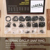 300pcs 18 kinds internal external snap 3 32mm retaining snap ring circlip washers c clip repairs assortment set with box