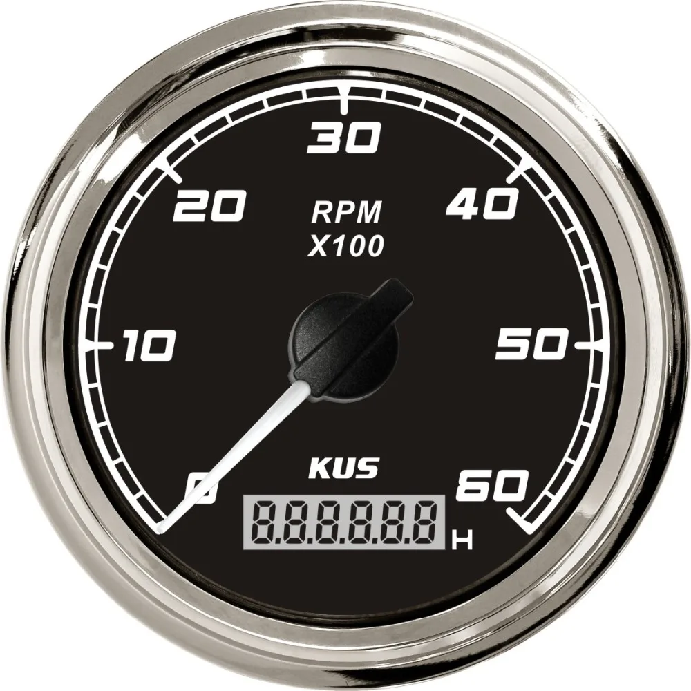 KUS 85 мм 3 3/8 &quotЧерная Лицевая панель Тахометр FMHB 6KL для морской машины|tachometer for car|kus