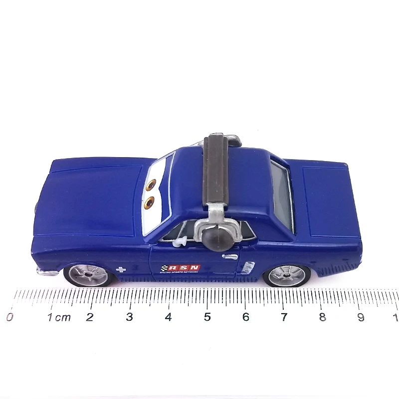 Disney Pixar Cars Brent Mustangburger с гарнитурой 1:55 литая под давлением металлическая модель игрушечной машины свободный подарок для мальчиков