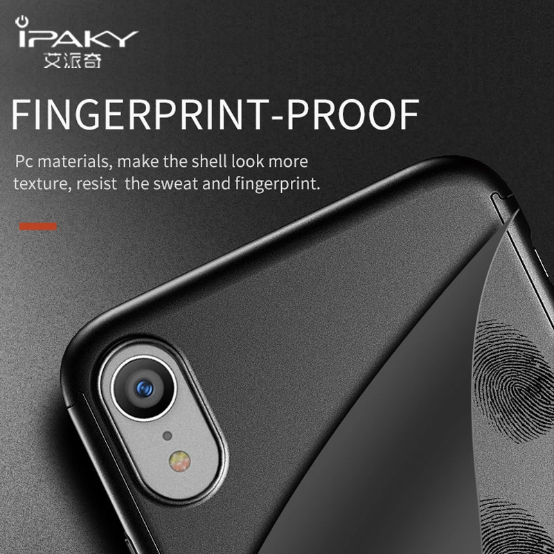 Чехол для Apple iPhone X XS XR iPaky 360 Роскошный чехол Max тонкий компьютер S чехлы телефонов |