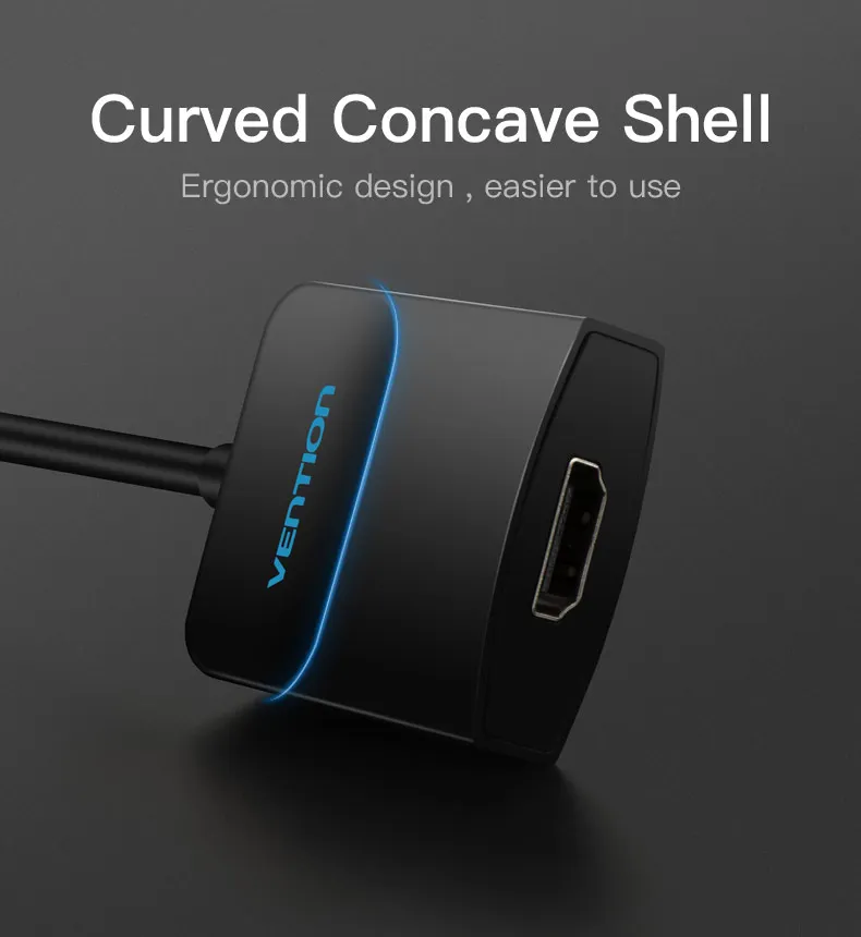 Vention активный VGA к HDMI адаптер кабель конвертер с аудио 1080 P для портативных ПК к HDTV проектор со встроенным чипсет