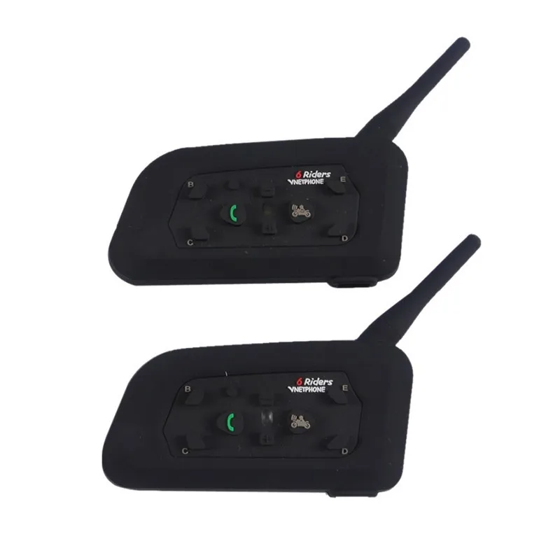 Vnetphone 2PCS 1200M Wireless Bluetooth Intercom Full Duplex Two-way Football Referee Coach Judger Arbitration Earhook Earphone |