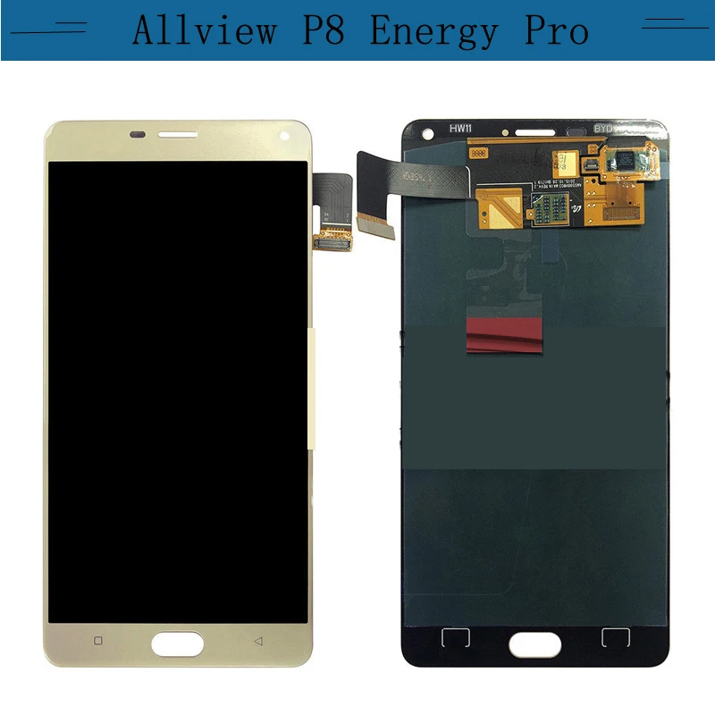 100% испытанное белый/золотой Высокое качество 6 0 дюймов для Allview P8 Energy Pro ЖК-дисплей