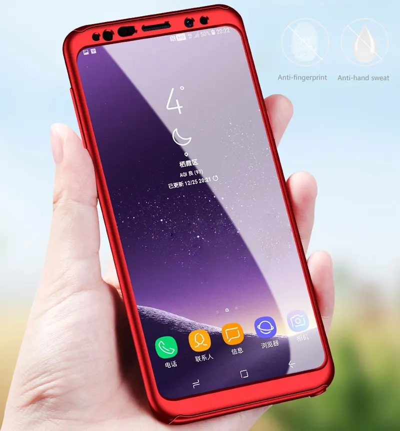 360 полный защитный чехол для телефона для samsung Galaxy S10 5G S10E S10 S9 плюс A40 A50 A70 M10 M20 A10 A30 A6 A8 плюс A9 A7 чехол