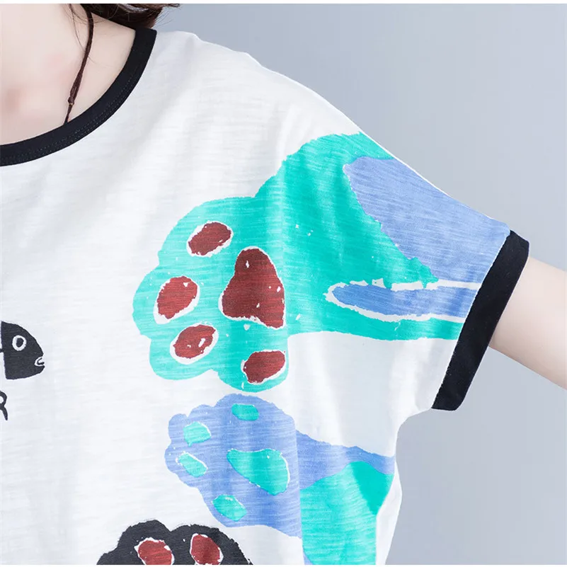 Лето 2017 г. белый круглый Средства ухода за кожей Шеи Для женщин футболка хлопок