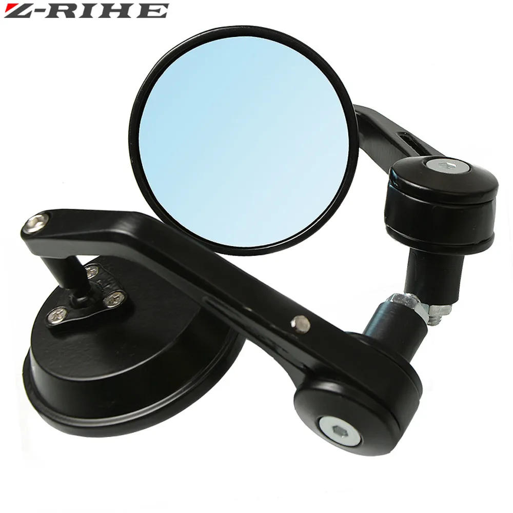 ZRIHE 7/8 &quotкруглые зеркала заднего вида для мотоцикла мотоциклетные ручки Задние