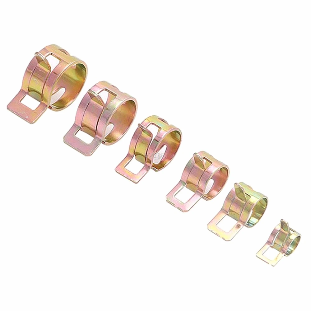 60 шт. автомобильный пружинный зажим для трубки топлива масла воды 6 размеров D11