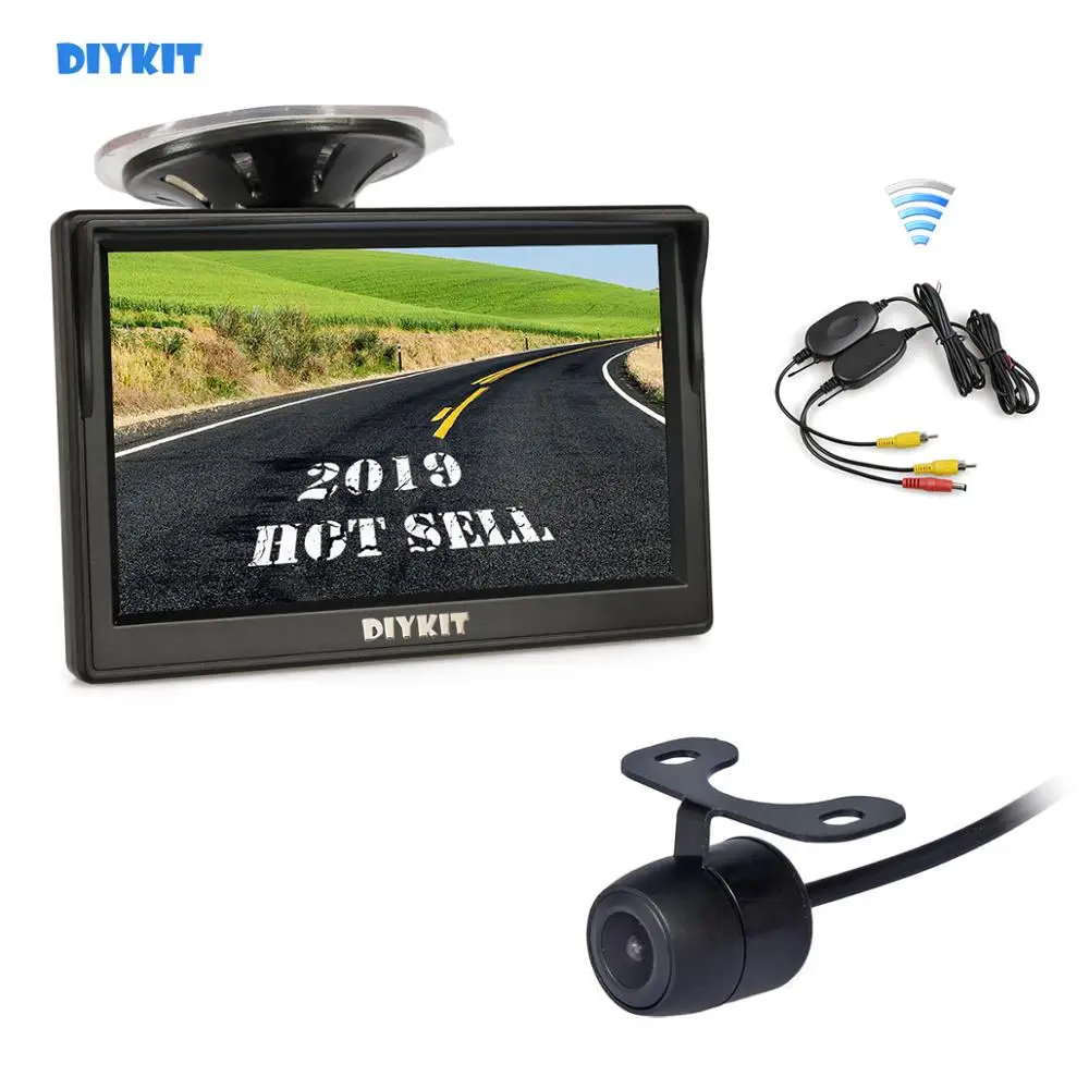 Беспроводная автомобильная камера DIYKIT 5 дюймов TFT LCD монитор на присоске и