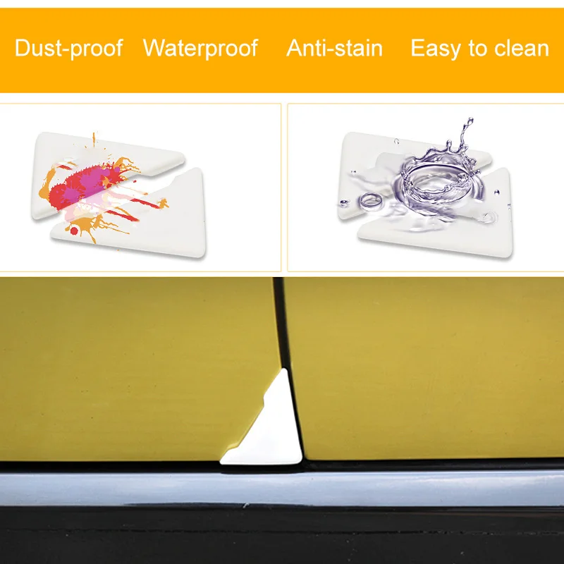 2 шт. Силиконовая накладка на угловую дверь автомобиля бампер Защита от царапин