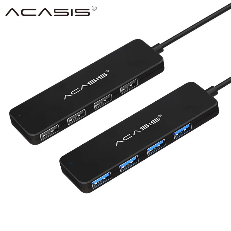 Acasis USB 2 0 концентратор мульти usb хаб 4 порта для ПК компьютерные аксессуары