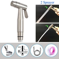 two function toilet stainless steel hand held bidet sprayer dual sprayer adjustability showe sprayer for personal cleaning