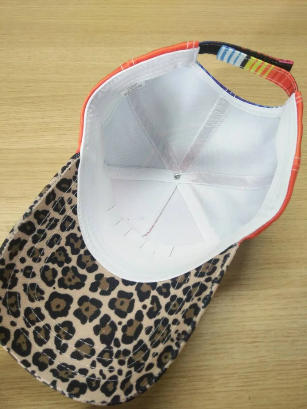 Оптовая продажа Женская леопардовая Кепка радужная Для Взрослых парусиновая с