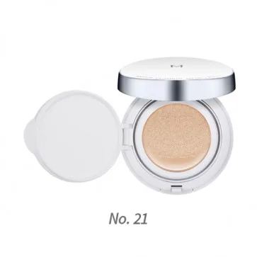 21 Light Beige MISSHA M, волшебная Подушка, 15 г, для отбеливания воздуха, безупречный BB крем, тональный крем, консилер, макияж, оригинальная корейская косметика - Цвет: 21 Light Beige