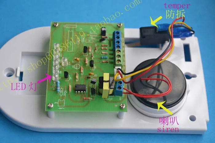 12v Проводная сигнализация наружная Водонепроницаемая звуковая и Вспышка Сирена
