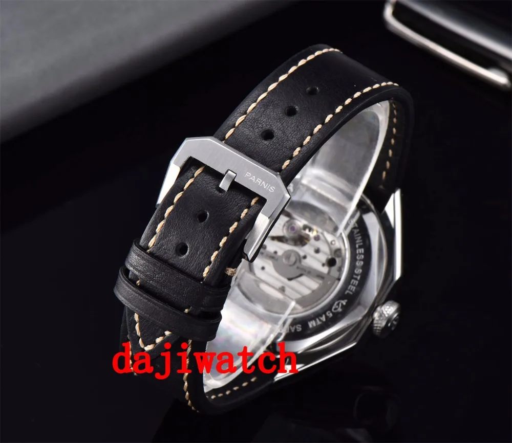 

Parnis 43mm Sapphire Crystal luminous Green Mark Miyota Automatic Mens Watch