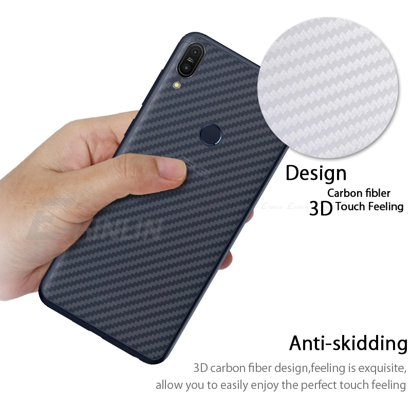 3D углеродное волокно задняя крышка Защитная пленка для Asus ZenFone Max Pro Plus M1 M2 ZB602KL ZB631KL