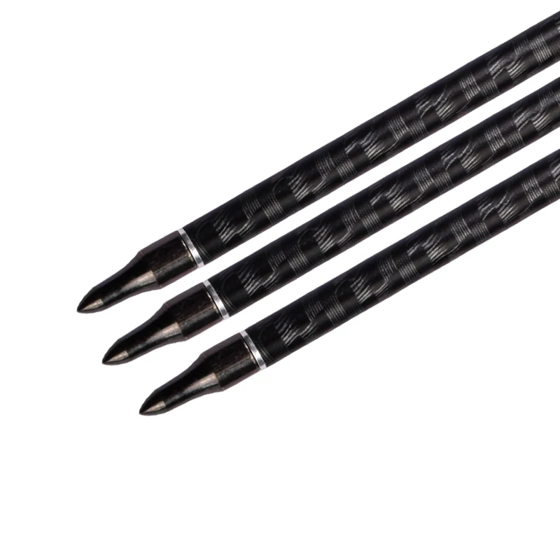 12 шт. 30 дюймов стрельба из лука 3K плетеные Углеродные охотничьи стрелы съемные