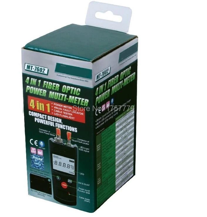 Параметры 4 в 1 волоконно-оптический измеритель мощности шесть источников волны
