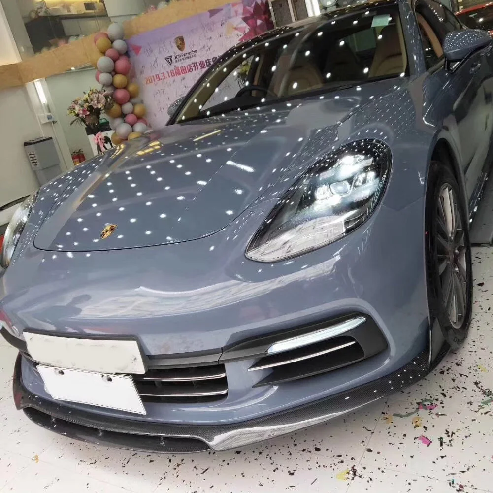 Сплиттер переднего бампера из углеродного волокна подходит для porsche Panamera 971 2017 2018