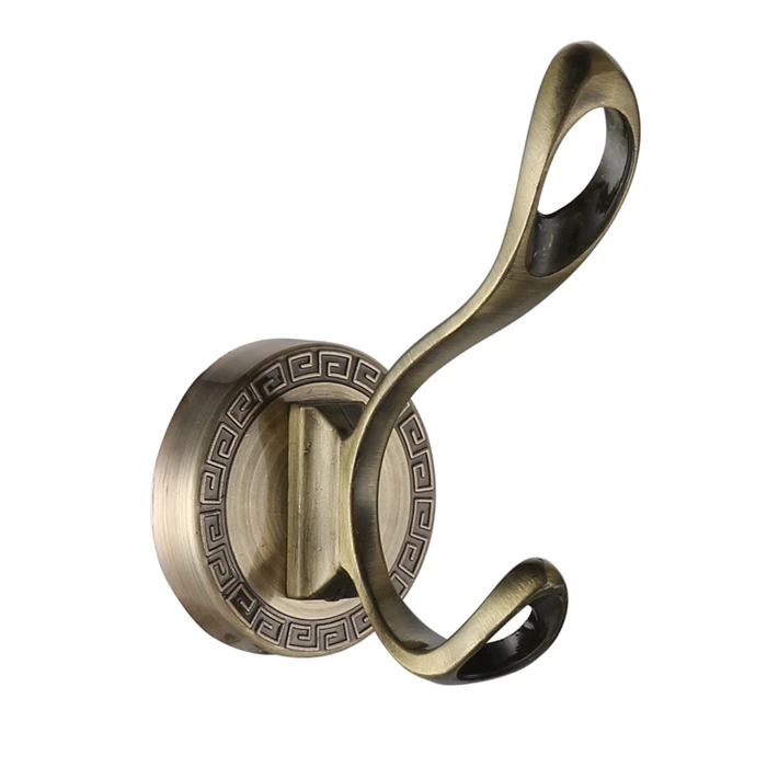 Европейский стиль антикварный крюк халат ванная комната резные бронзовые